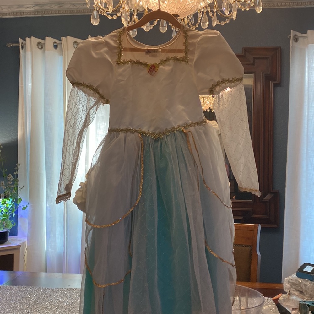 Disney Princess Ariel Wedding Dress Girls 7/8